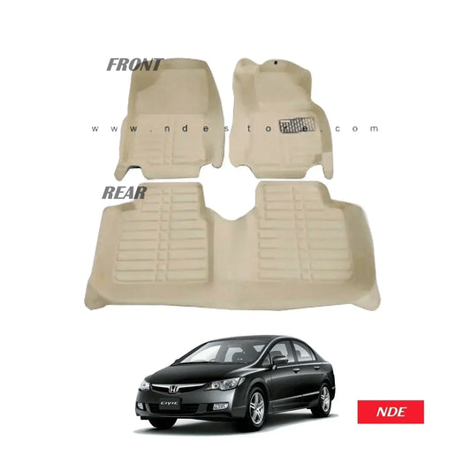 FLOOR MAT 5D STYLE FOR HONDA CIVIC (2006-2012) - ndestore.com