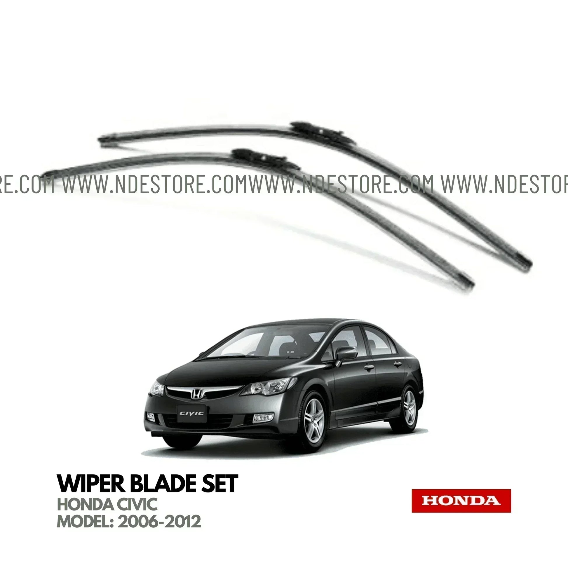 WIPER BLADE SET HONDA GENUINE PART FOR HONDA CIVIC (2006-2012) - ndestore.com