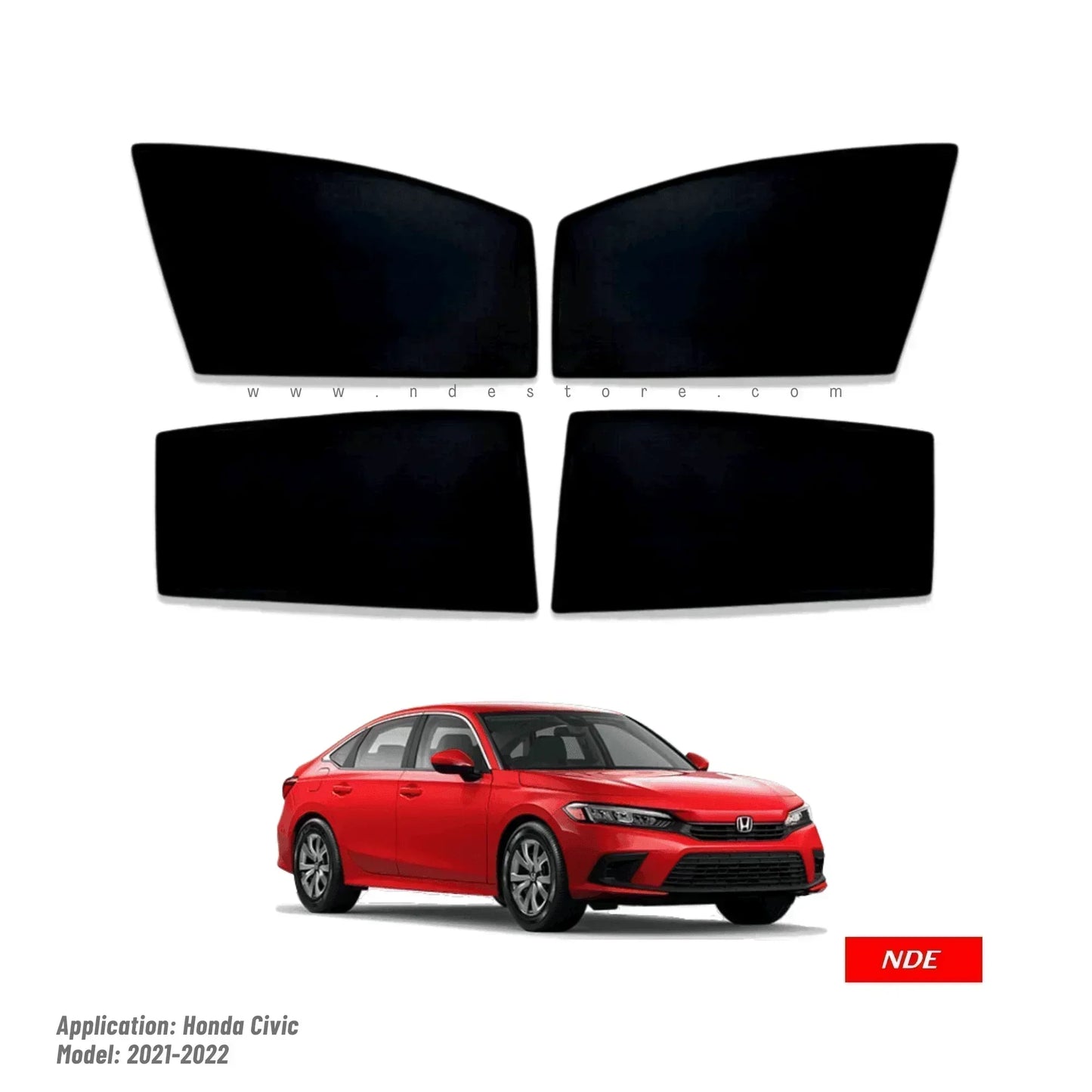 SUN SHADE PREMIUM QUALITY FOR HONDA CIVIC (2021-2025) - ndestore.com