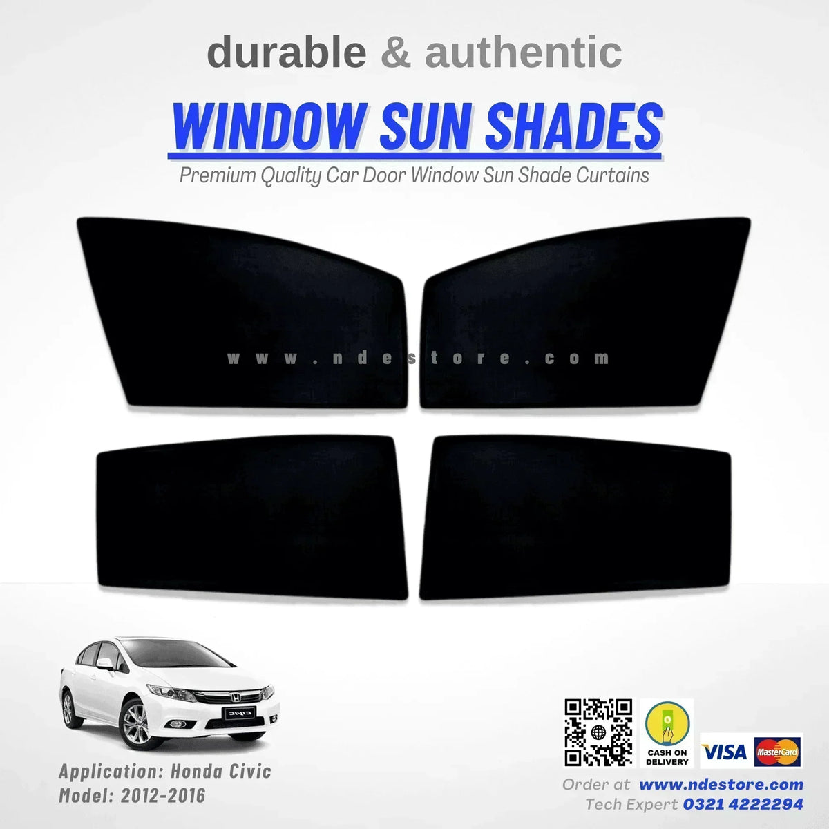 AutoTech Park Pare-soleil Pliable Compatible Avec Honda Civic Sedan 2012-2015, Ru00e9sistant Aux UV Et AutoTech Park Pare-soleil Pliable Compatible Avec Honda Civic Sedan 2012-2015, Ru00e9sistant Aux UV Et