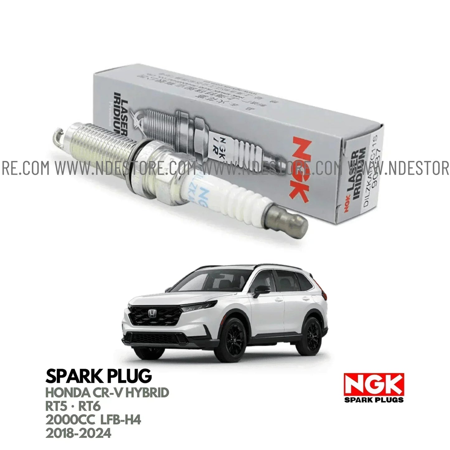 SPARK PLUG LASER IRIDIUM NGK FOR HONDA CR-V HYBRID (RT5 RT6) - ndestore.com