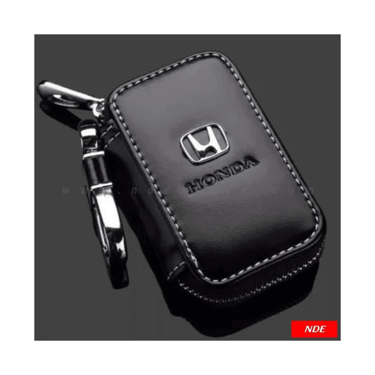 REMOTE COVER KEY POUCH PREMIUM LEATHER MATERIAL WITH HONDA LOGO - ndestore.com