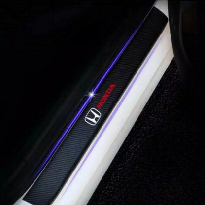 DOOR SILL AREA PROTECTION CARBON FIBER STICKER FOR HONDA - ndestore.com