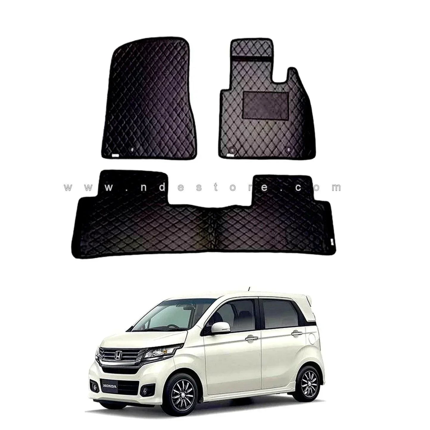 FLOOR MAT PREMIUM QUALITY FLAT 7D STYLE FOR HONDA N WAGON (2012-2018) - ndestore.com
