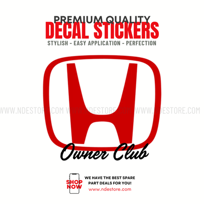 STICKER HONDA OWNER CLUB - ndestore.com