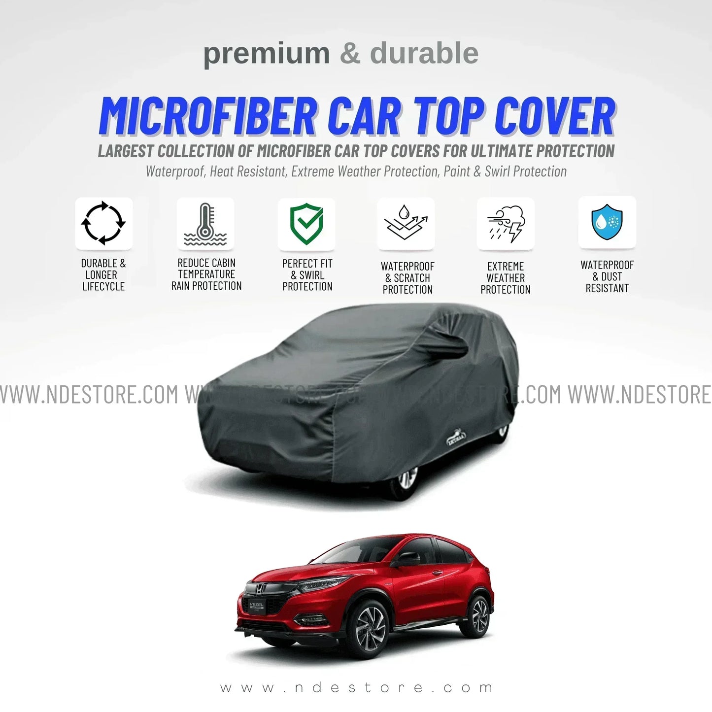 TOP COVER MICROFIBER FOR HONDA VEZEL - ndestore.com
