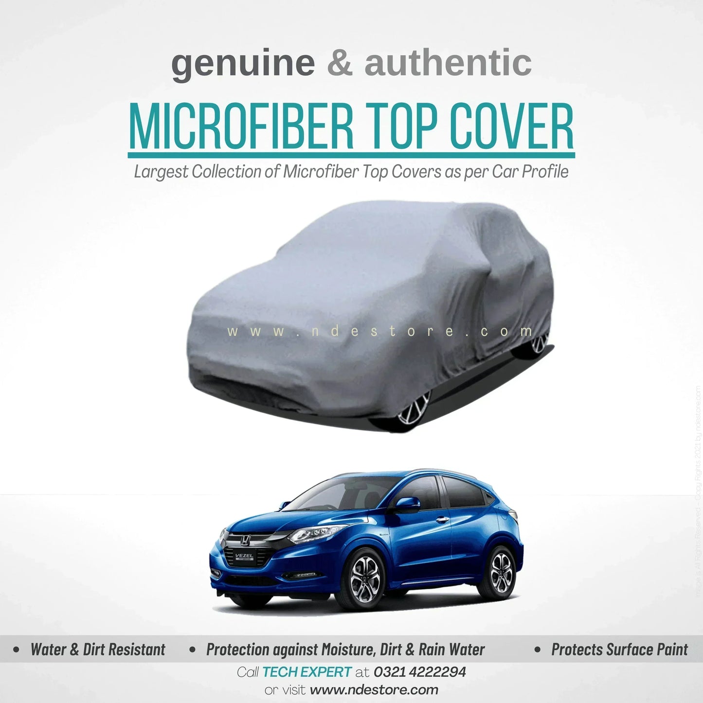 TOP COVER MICROFIBER FOR HONDA VEZEL - ndestore.com