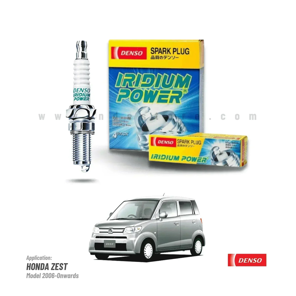 SPARK PLUG IRIDIUM POWER DENSO FOR HONDA ZEST SPARK (660CC) - ndestore.com