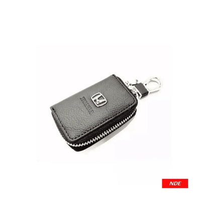 REMOTE COVER KEY POUCH ZIPPER PREMIUM LEATHER MATERIAL WITH HONDA LOGO (MADE IN CHINA) - ndestore.com