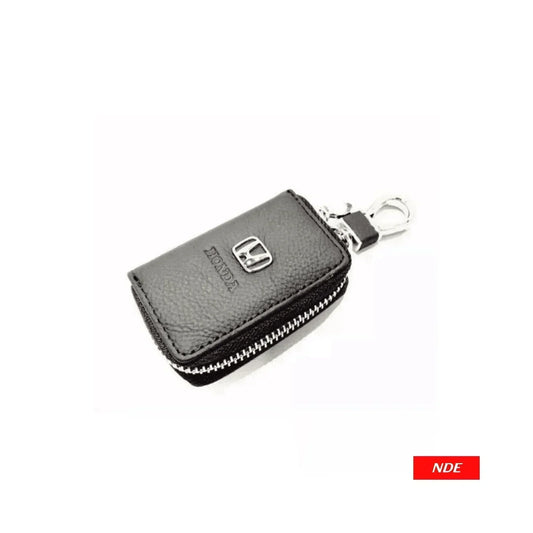 REMOTE COVER KEY POUCH ZIPPER PREMIUM LEATHER MATERIAL WITH HONDA LOGO (MADE IN CHINA) - ndestore.com