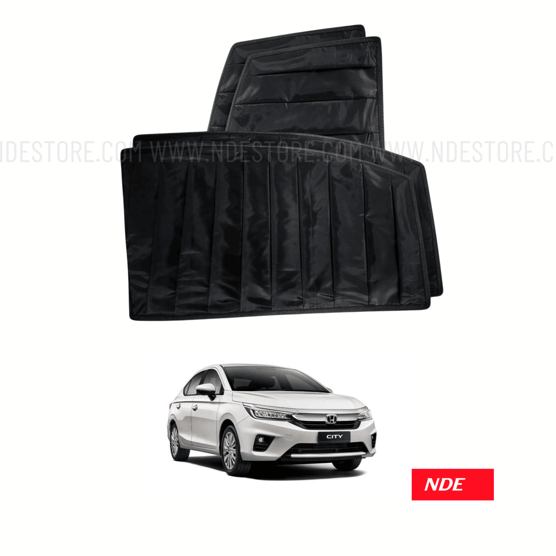 SUN SHADE BLACK WRINKLE FOR HONDA CITY (2021-2025) - ndestore.com