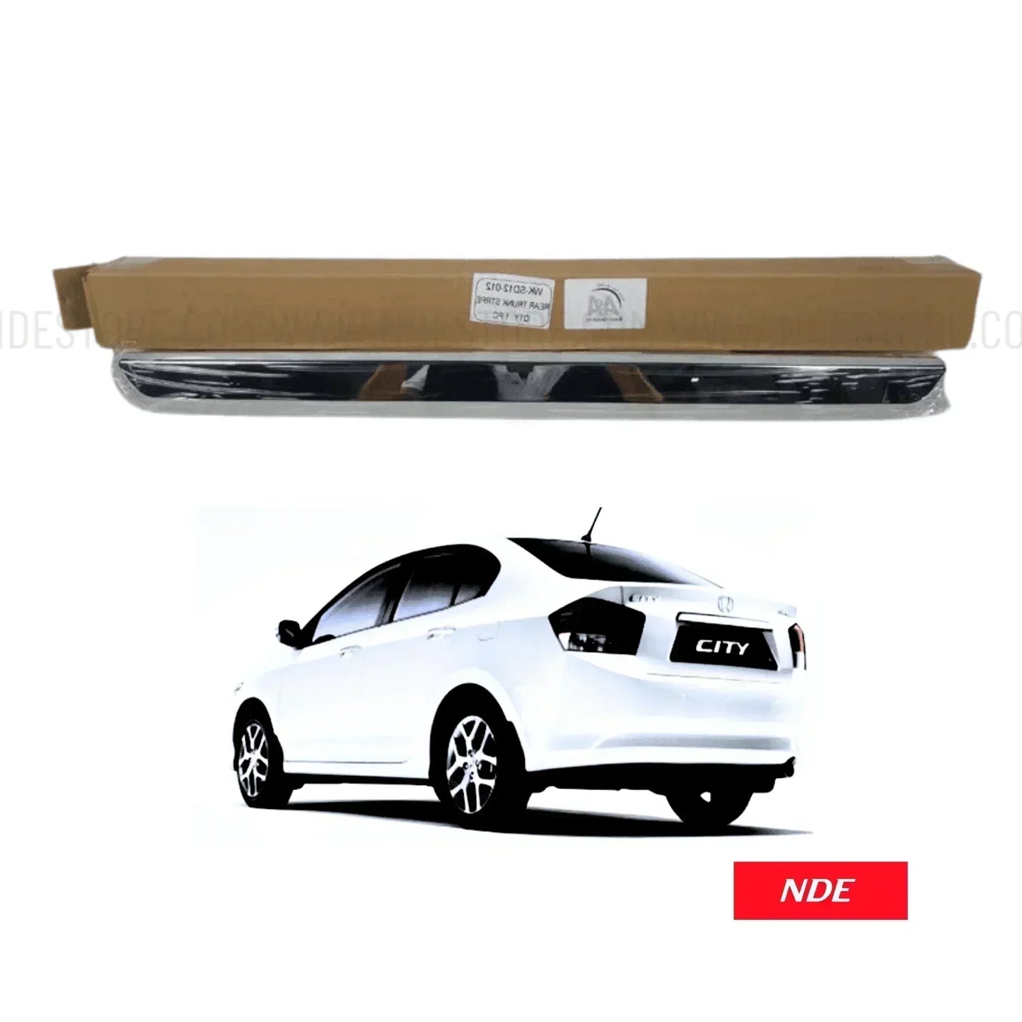 TRUNK REAR CHROME GARNISHI FOR HONDA CITY - ndestore.com