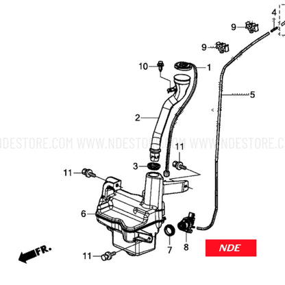 WINDSHIELD WASHER WIPER BOTTLE FOR HONDA CIVIC (2006-2012) - ndestore.com