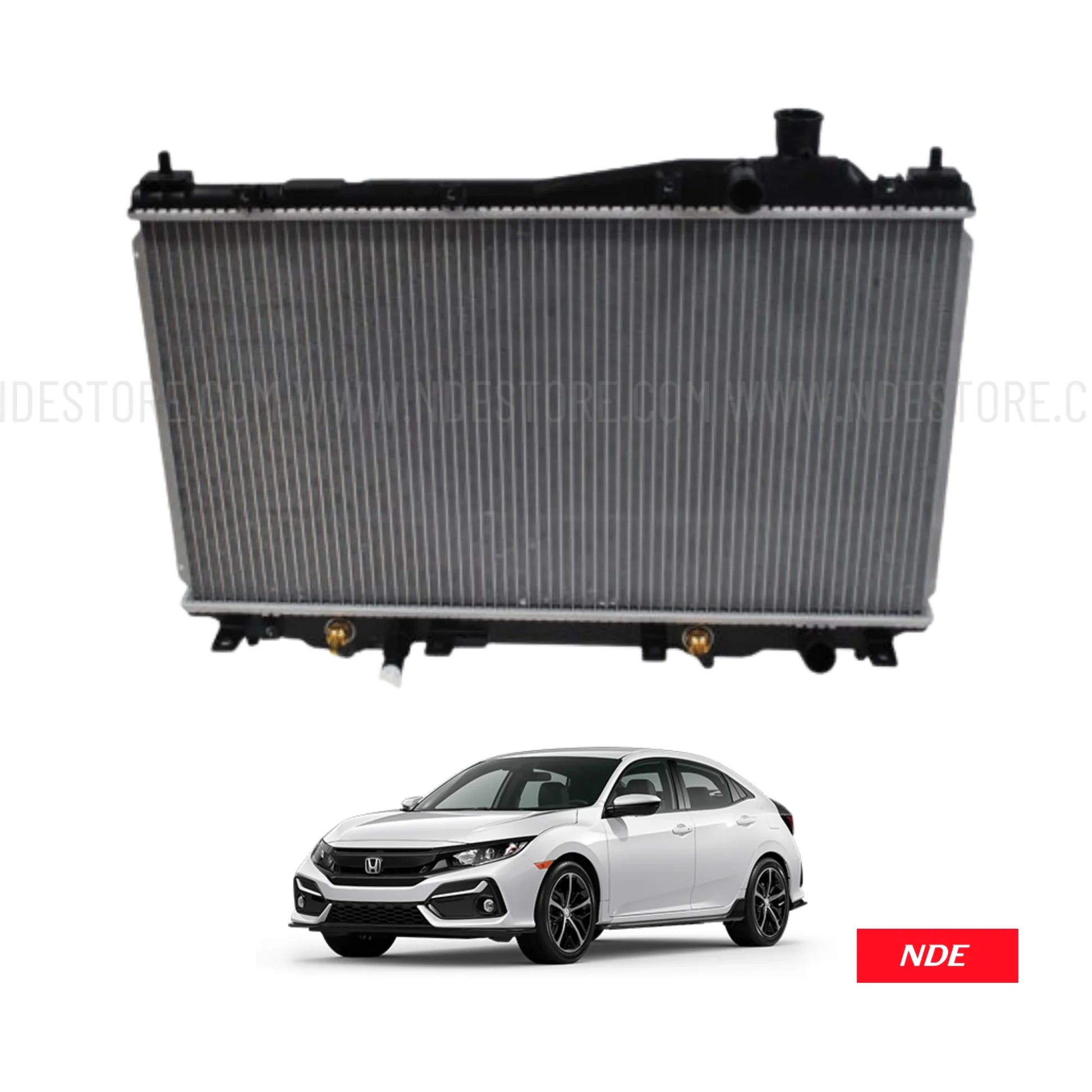 RADIATOR ASSY COMPLETE FOR HONDA CIVIC 1.8L (2016-2021) - ndestore.com