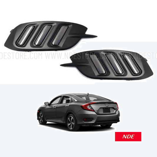 BUMPER LIGHT SET REAR FOR HONDA CIVIC (2017-2021) - ndestore.com