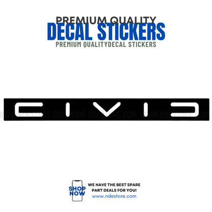 STICKER FOR HONDA CIVIC SKU:8072 - ndestore.com