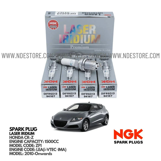 SPARK PLUG LASER IRIDIUM NGK FOR HONDA CRZ - ndestore.com