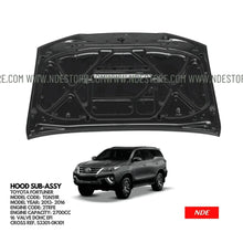 BONNET HOOD ASSY FOR TOYOTA FORTUNER (2013-2016) - ndestore.com