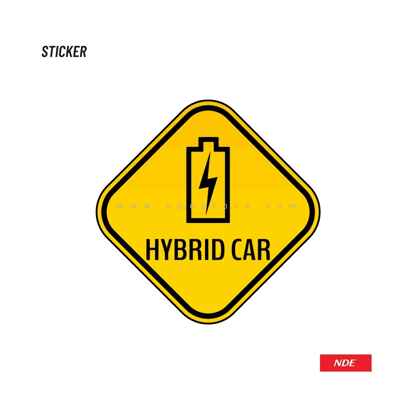 STICKER, HYBRID CAR - ndestore.com