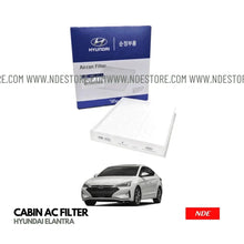 CABIN AIR FILTER AC FILTER GENUINE FOR HYUNDAI ELANTRA - ndestore.com