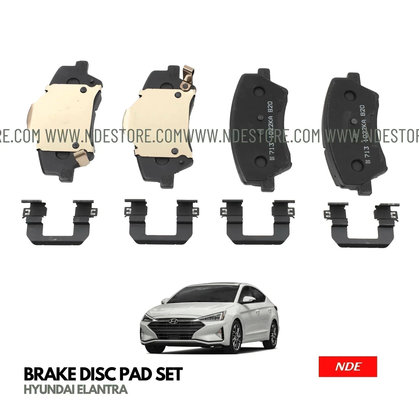 BRAKE DISC PAD SET FRONT GENUINE FOR HYUDAI ELANTRA - ndestore.com