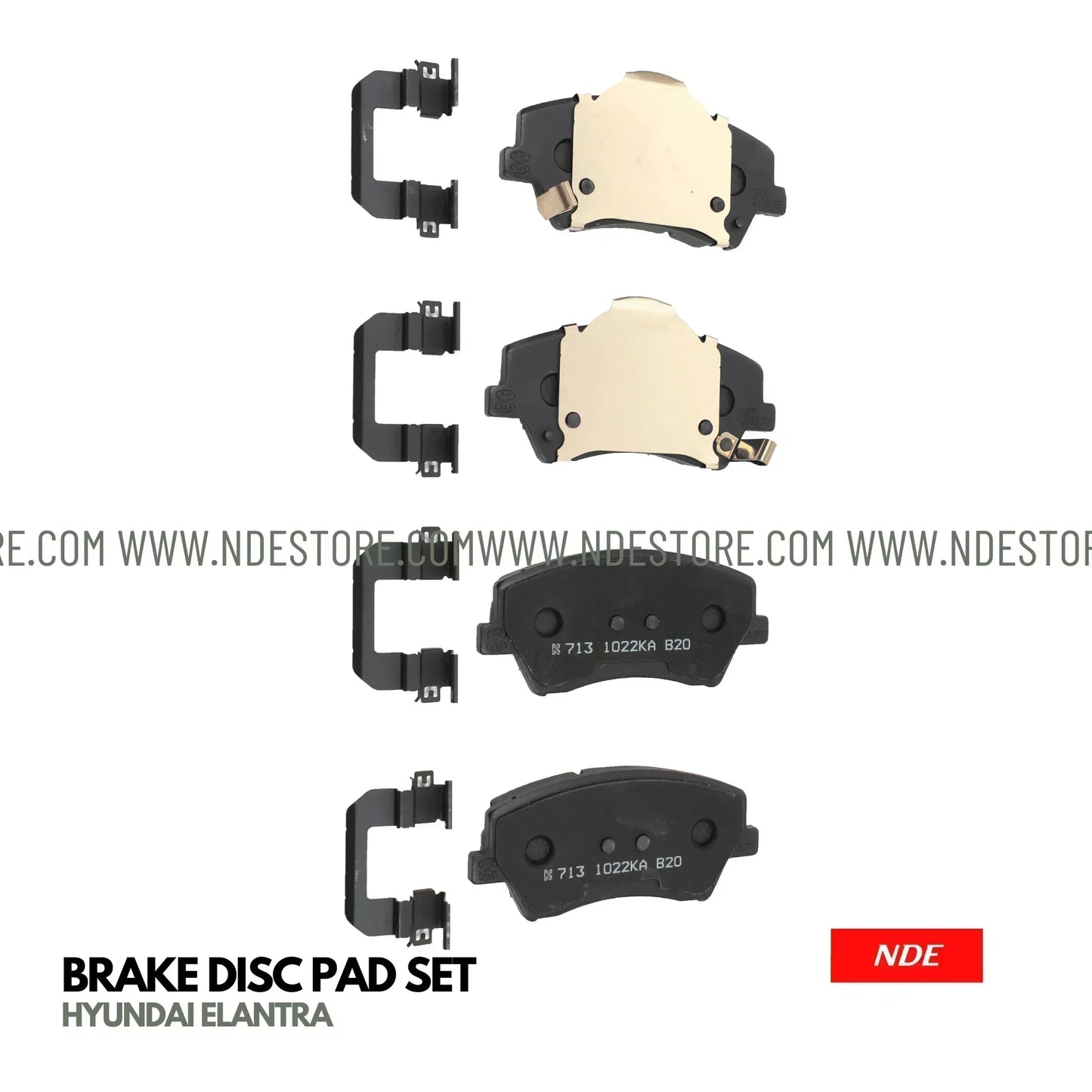 BRAKE DISC PAD SET FRONT GENUINE FOR HYUDAI ELANTRA - ndestore.com