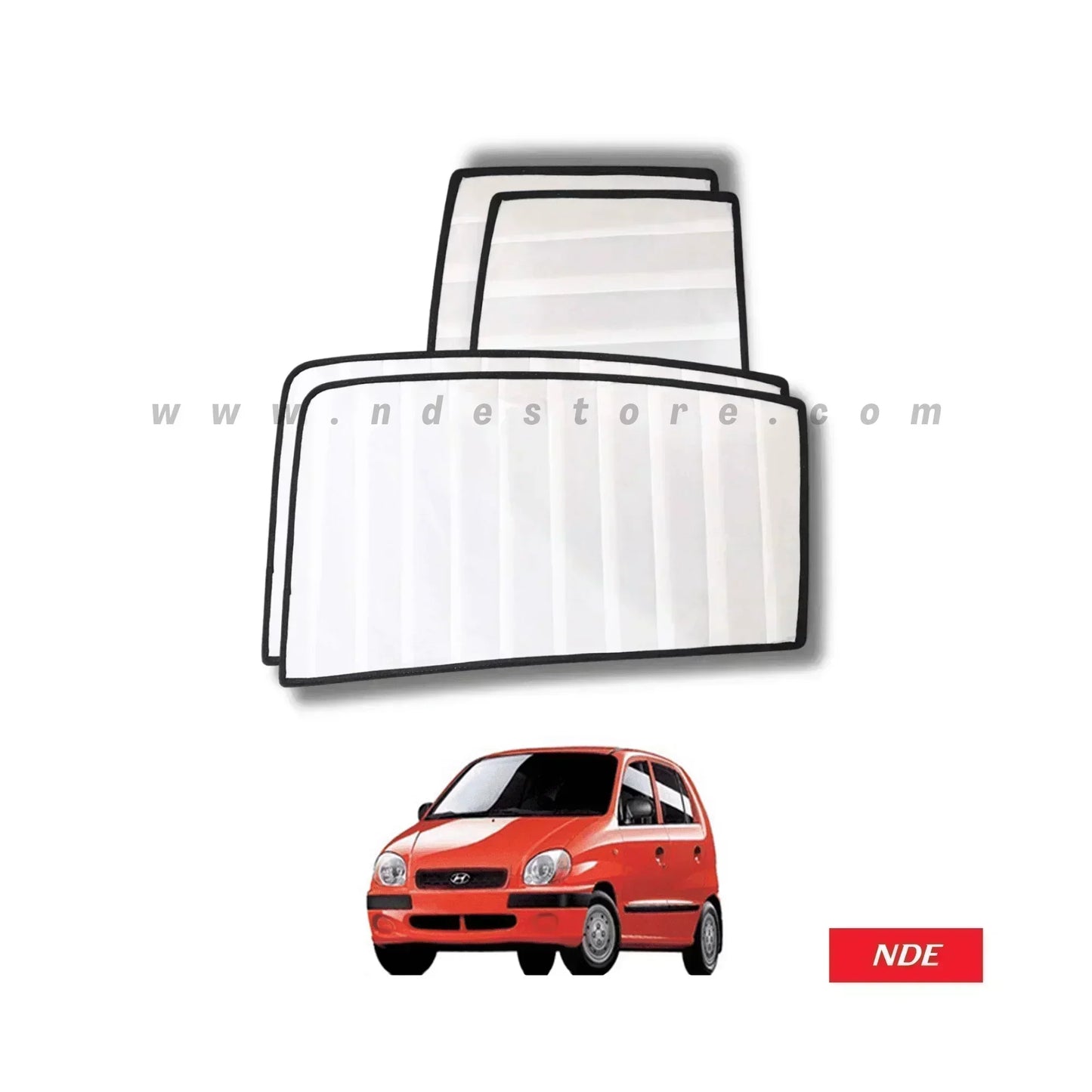 SUN SHADE WHITE WRINKLE FOR HYUNDAI SANTRO - ndestore.com