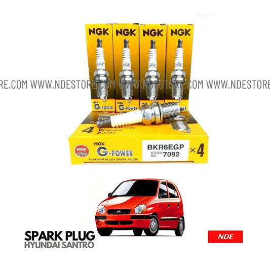 SPARK PLUG NGK G POWER FOR HYUNDAI SANTRO - ndestore.com