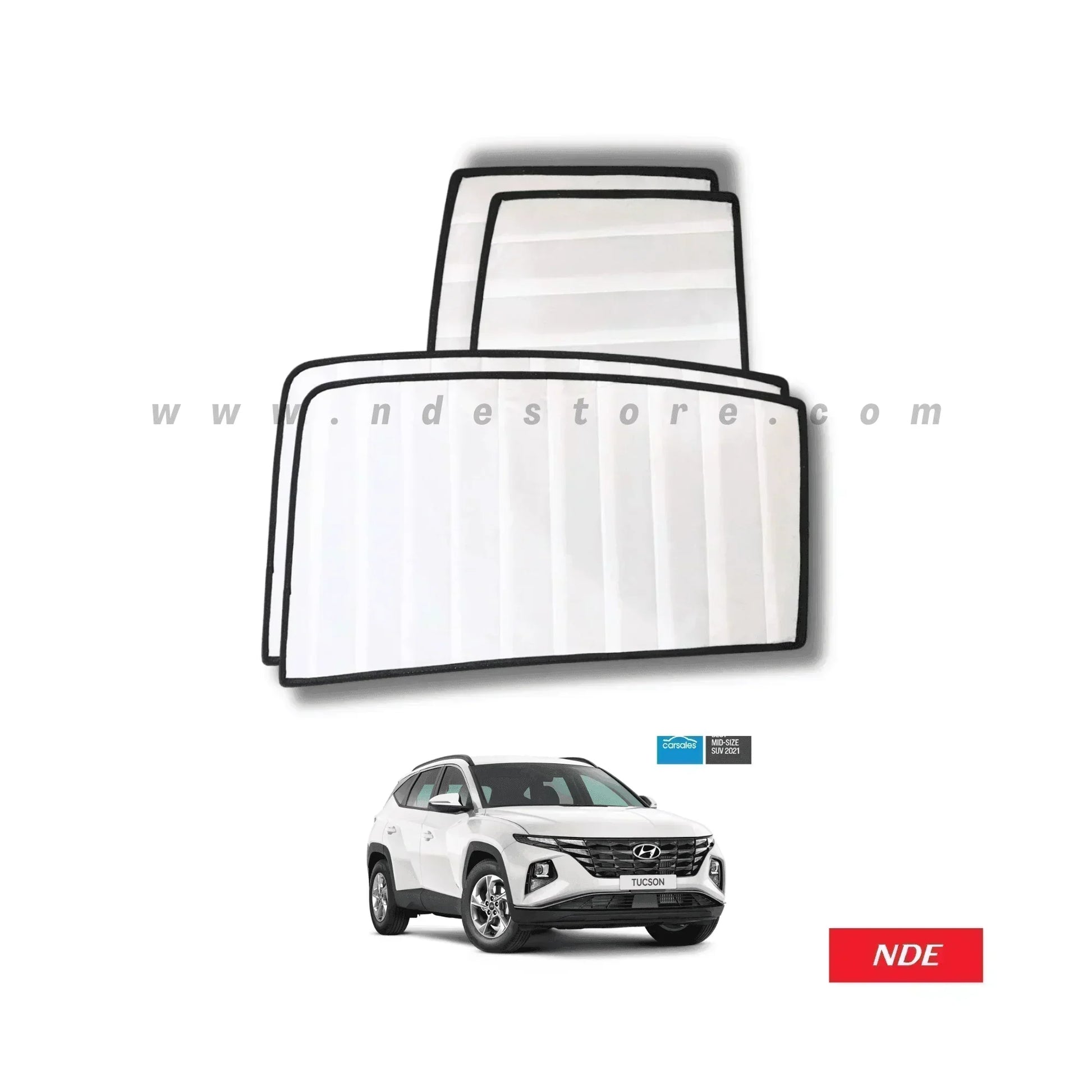 SUN SHADE WHITE WRINKLE FOR HYUNDAI TUCSON - ndestore.com