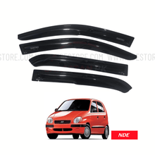 AIR PRESS BLACK TINTED DOOR WINDOW VISOR FOR HYUNDAI SANTRO - ndestore.com