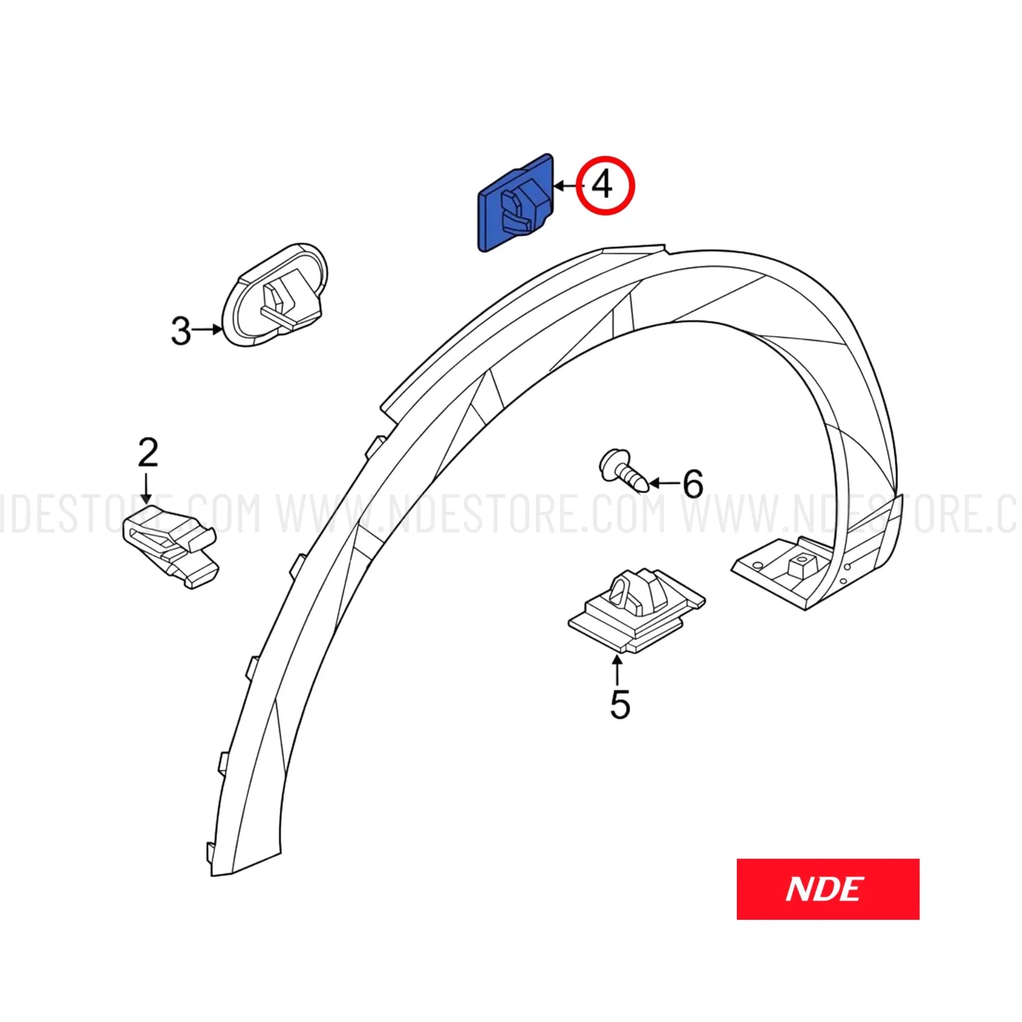 FENDER FLARE FRONT GENUINE FOR HYUNDAI TUCSON - ndestore.com