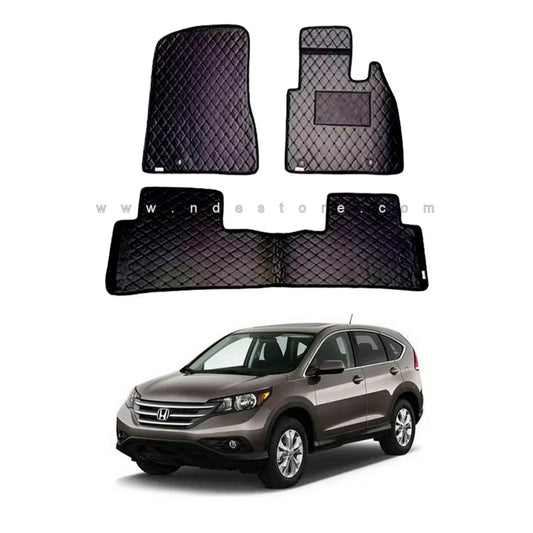 FLOOR MAT PREMIUM QUALITY FLAT 7D STYLE FOR HONDA CR-V (2012-2018) - ndestore.com