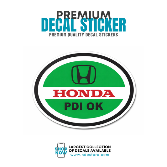 STICKER DECAL HONDA PDI OK