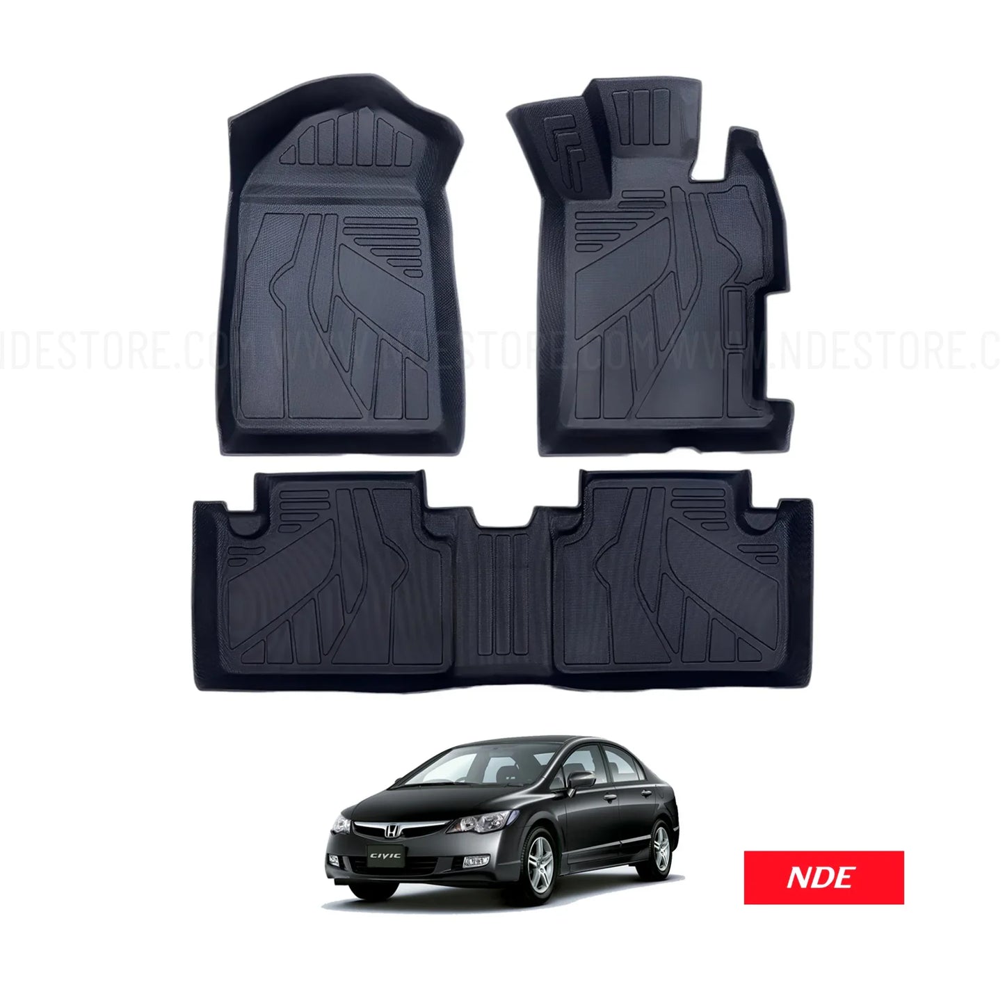 FLOOR MAT SET TPE FOR HONDA CIVIC (2006-2012)
