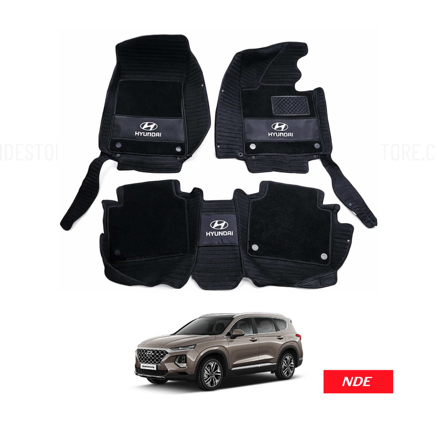 FLOOR MAT 11D FOR HYUNDAI SANTA FE (5 PIECES)