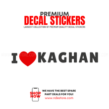 STICKER I LOVE KAGHAN - ndestore.com