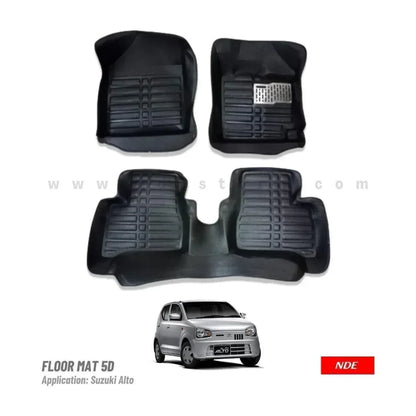 FLOOR MAT 5D STYLE FOR SUZUKI ALTO (2018-2025) - ndestore.com