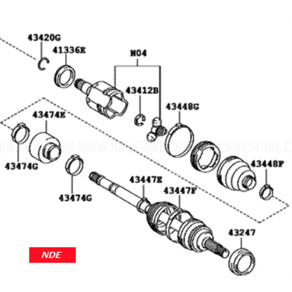 CV JOINT ASSY INNER FOR TOYOTA COROLLA GRANDE