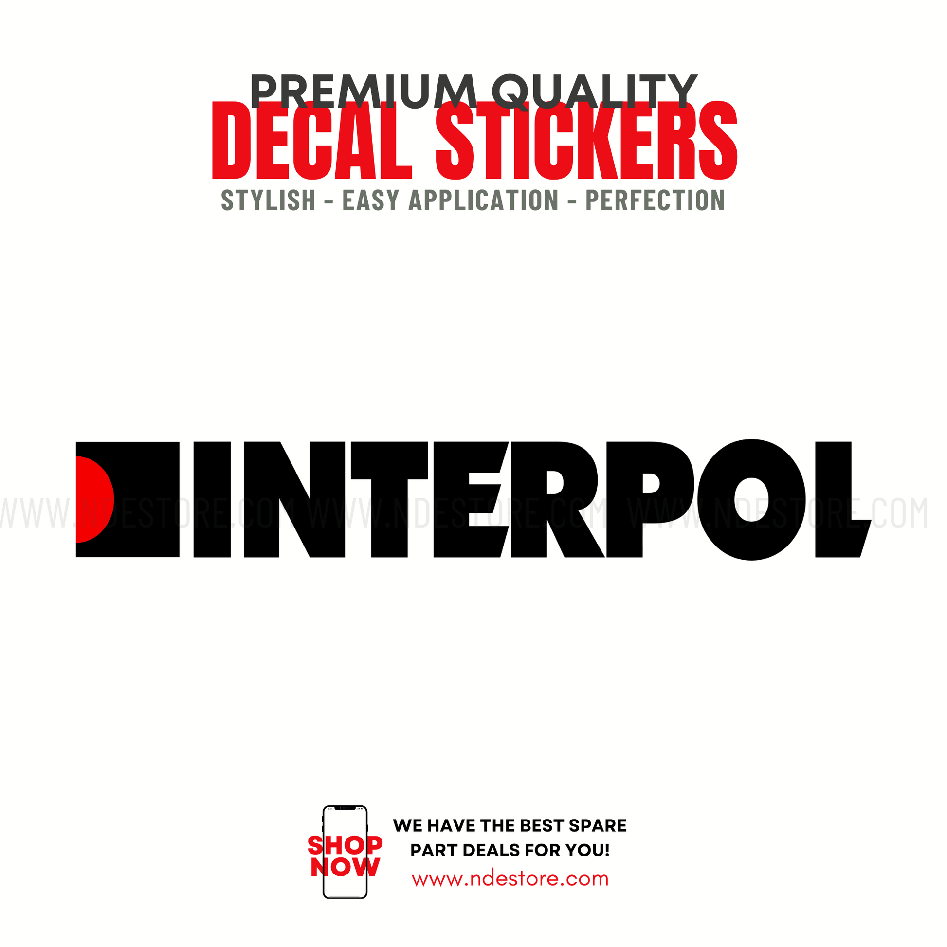 STICKER INTERPOL - ndestore.com