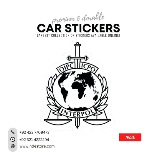 STICKER INTERPOL LOGO - ndestore.com