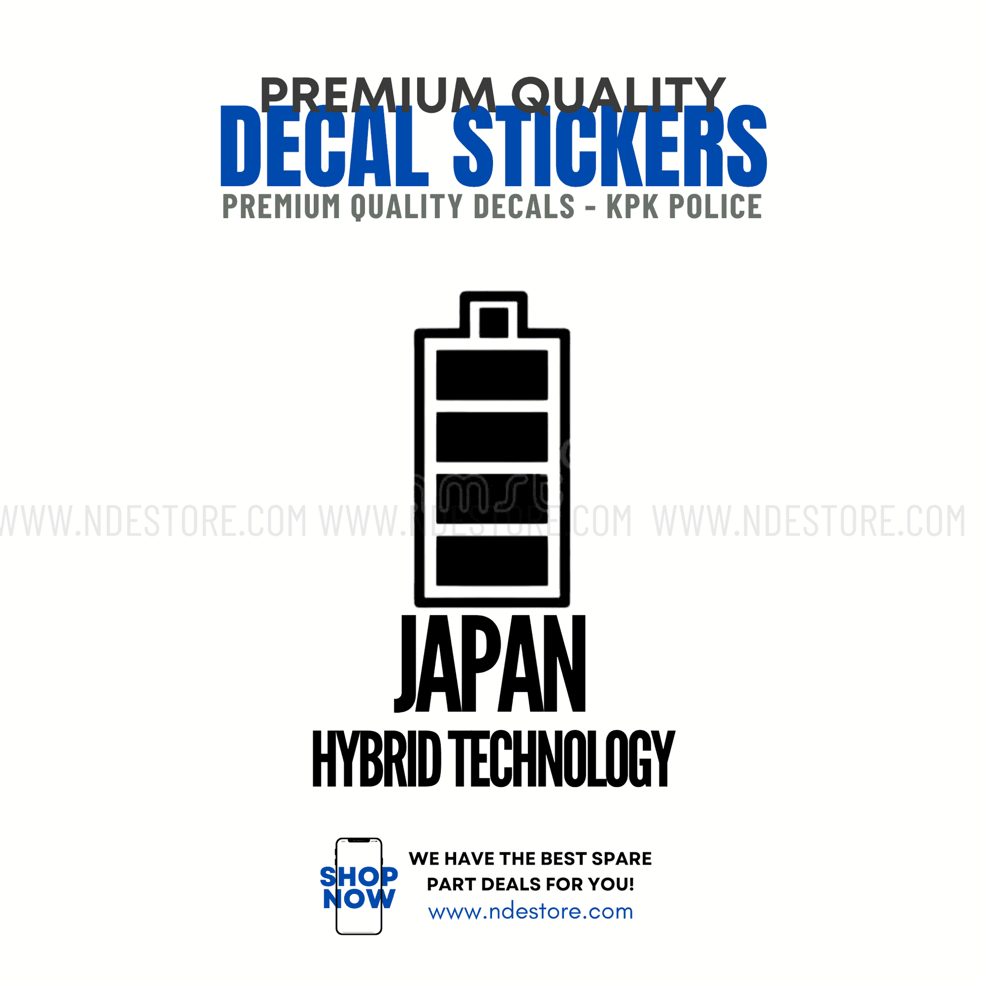 STICKER JAPAN HYBRID TECHNOLOGY - ndestore.com