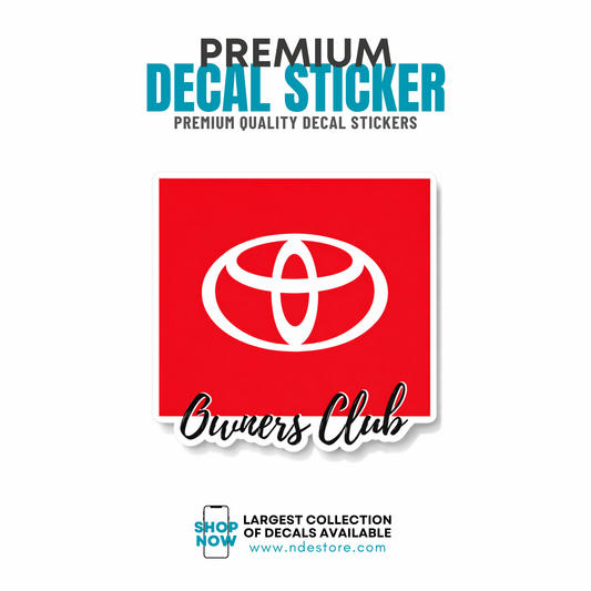STICKER DECAL TOYOTA OWNER CLUB