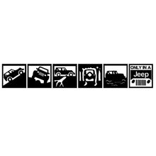 STICKER ONLY A JEEP 4x4 (SJ020) - ndestore.com