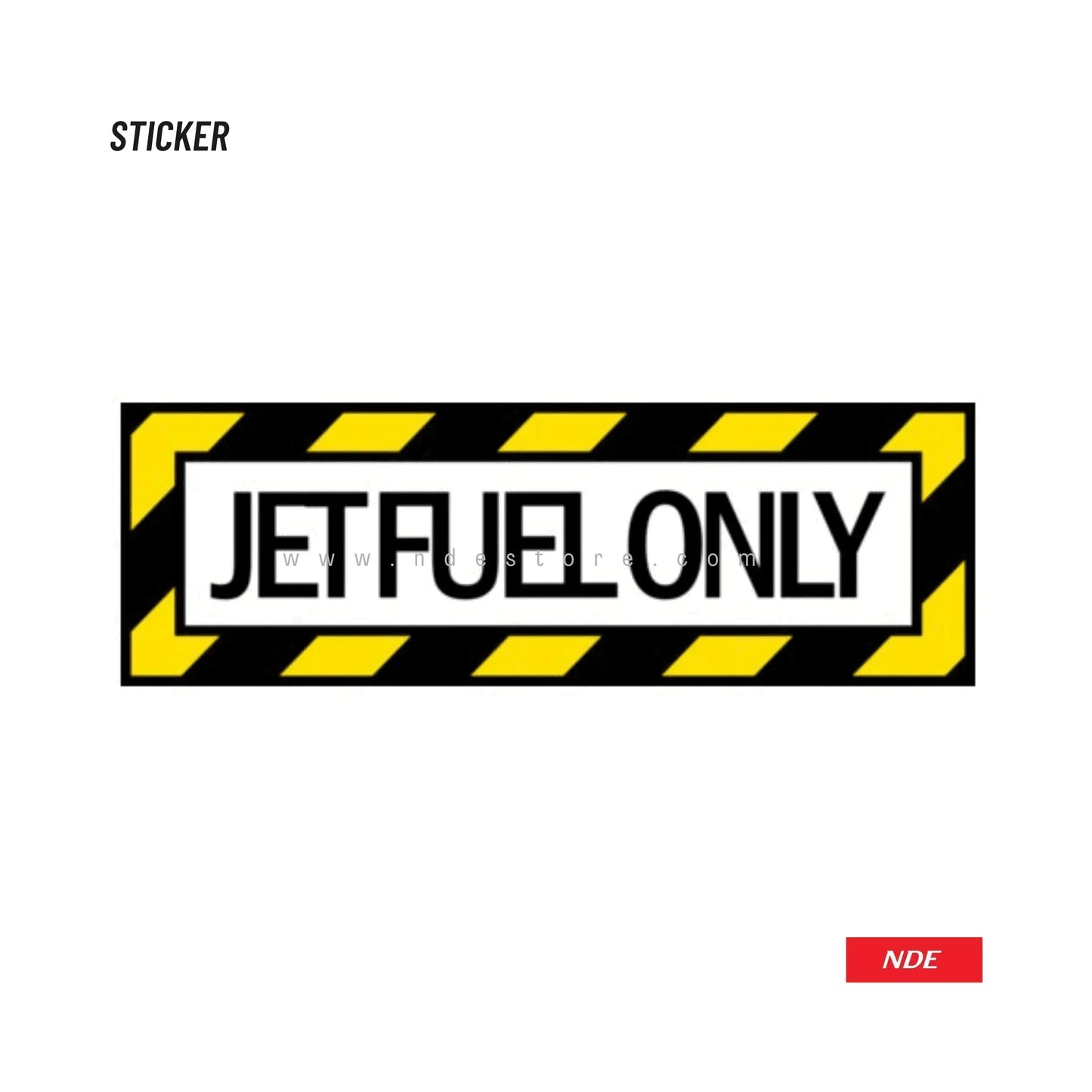 STICKER, JET FUEL ONLY - ndestore.com