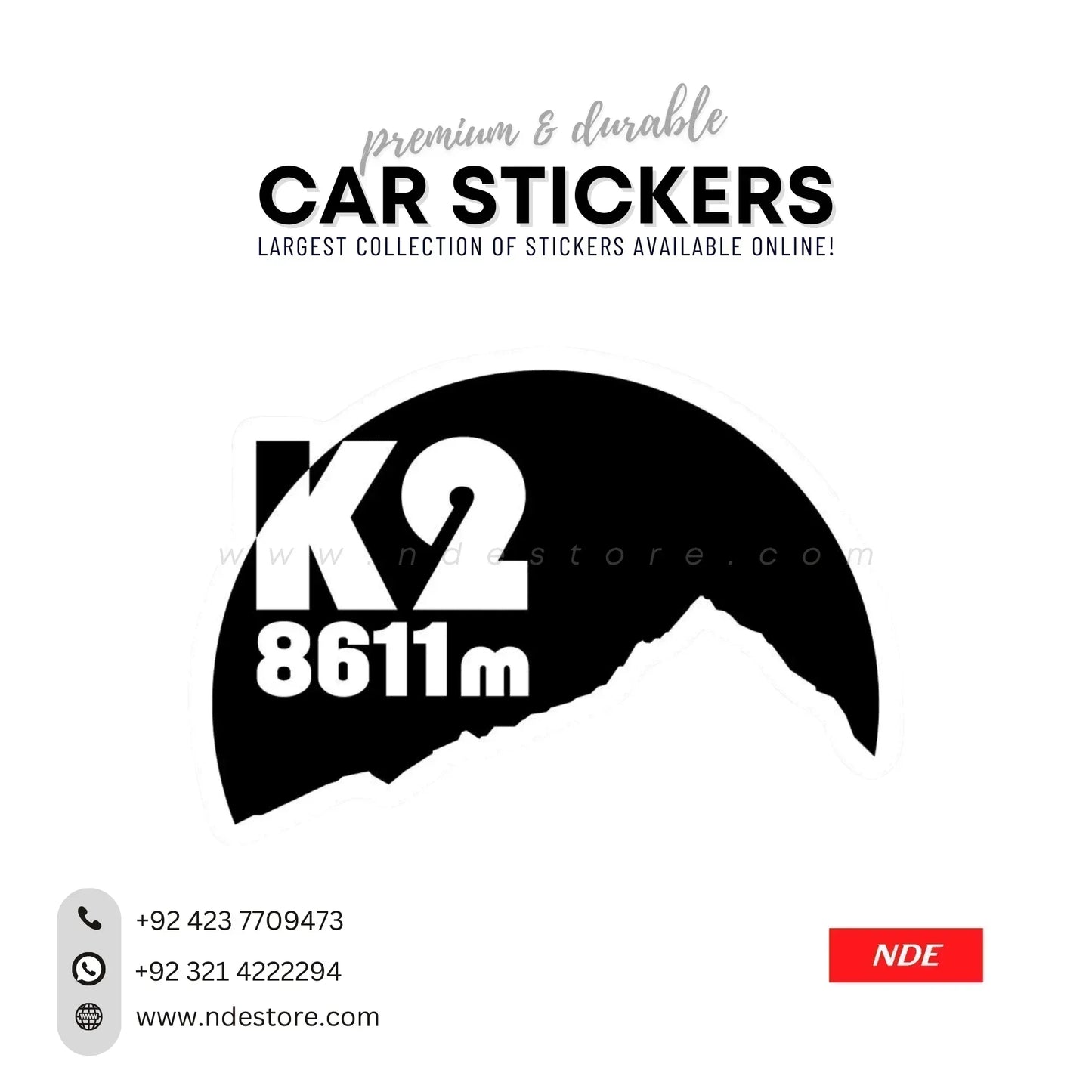 STICKER K2 SUMMIT (SKU:14155) - ndestore.com