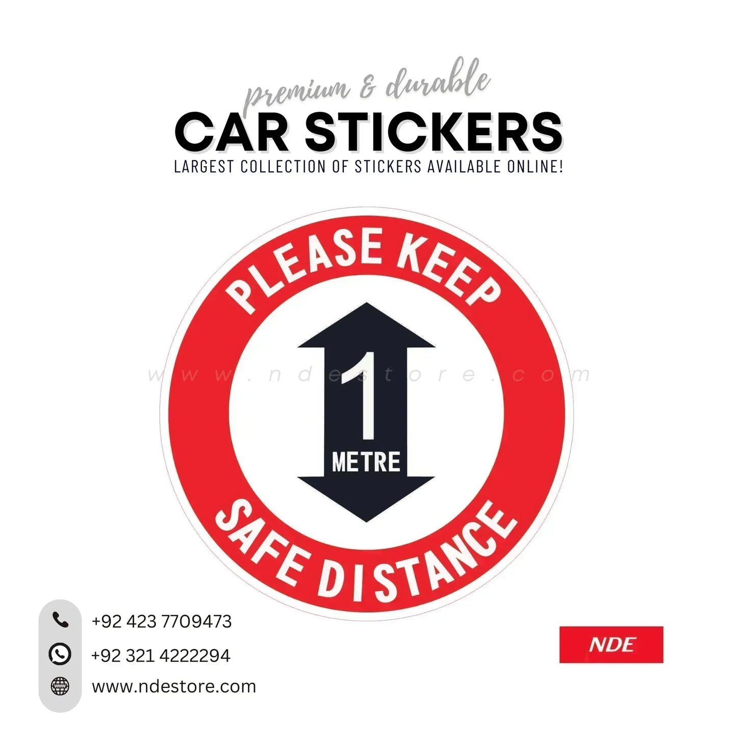 STICKER KEEP DISTANCE (SKU: K44902) - ndestore.com