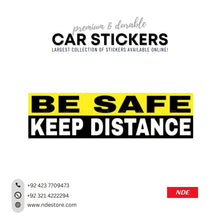 STICKER KEEP DISTANCE BE SAFE (SKU: K44900) - ndestore.com