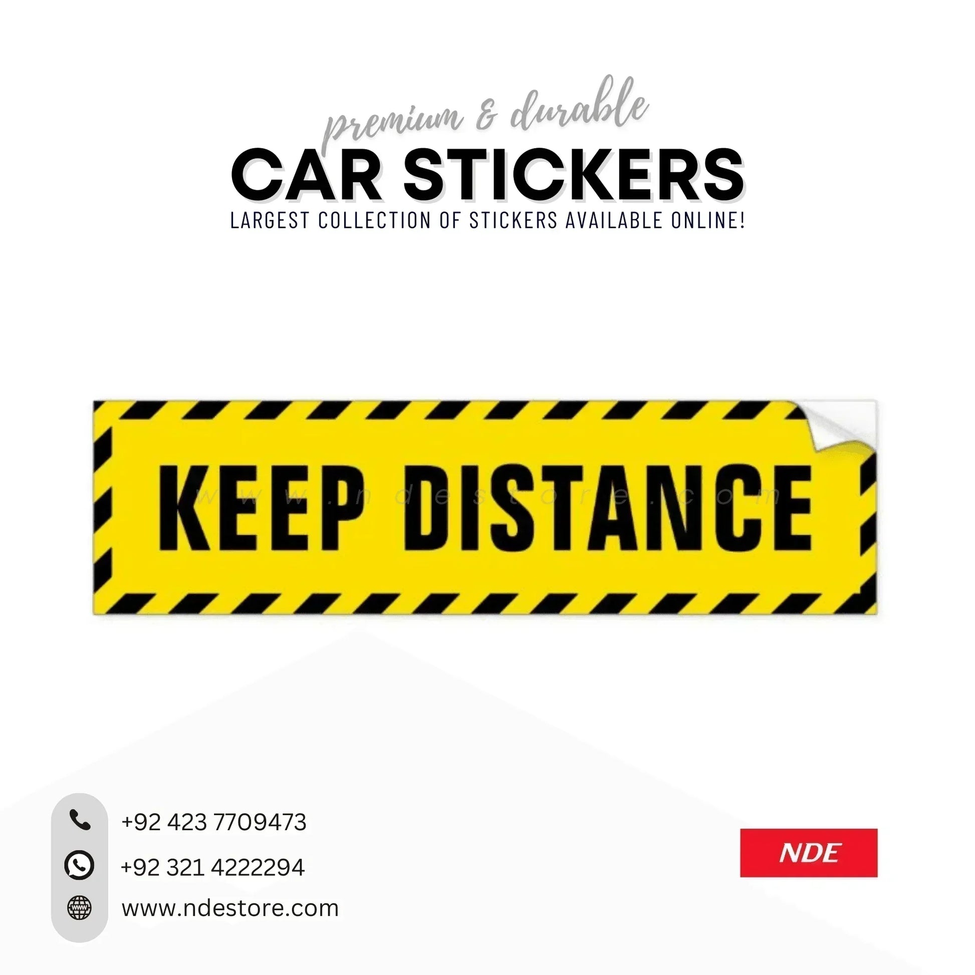 STICKER KEEP DISTANCE (SKU: K44901) - ndestore.com