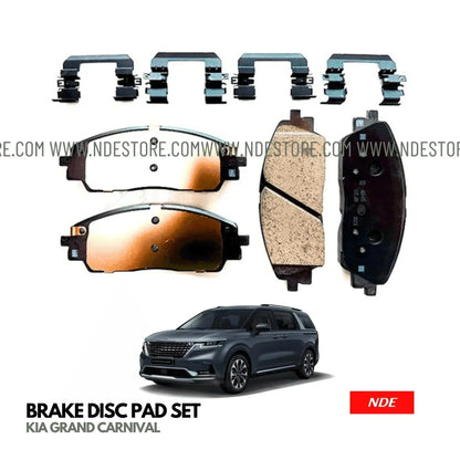 BRAKE DISC PAD SET FRONT GENUINE FOR KIA GRAND CARNIVAL - ndestore.com