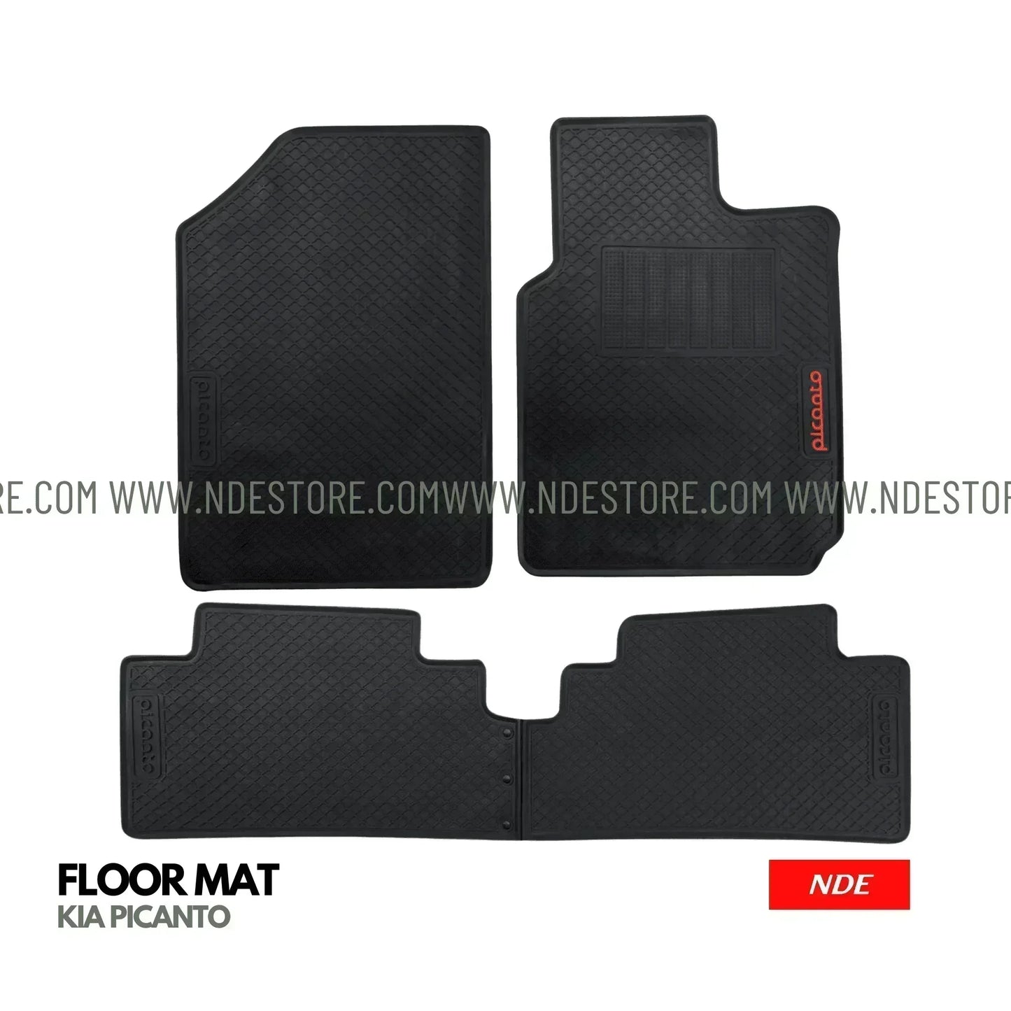FLOOR MAT RUBBER FOR KIA PICANTO (2019-2025) - ndestore.com